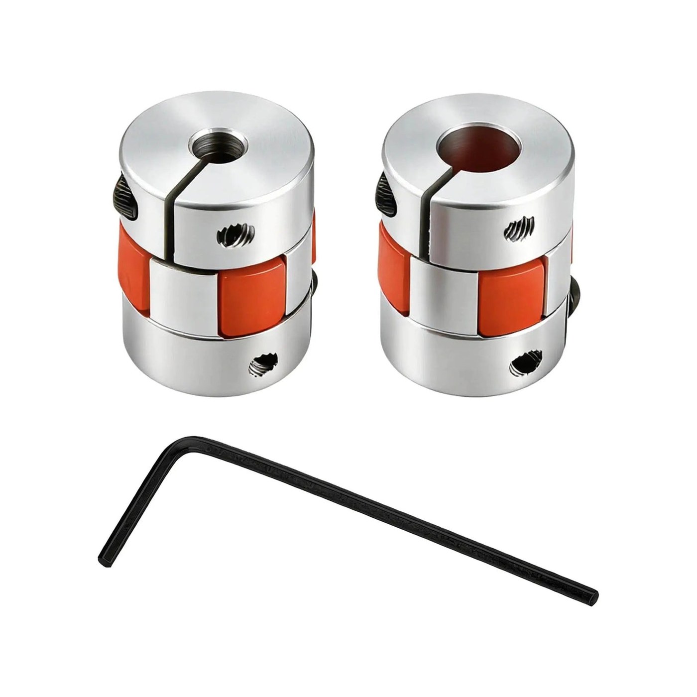Acople flexible para eje 8 mm a 5 mm