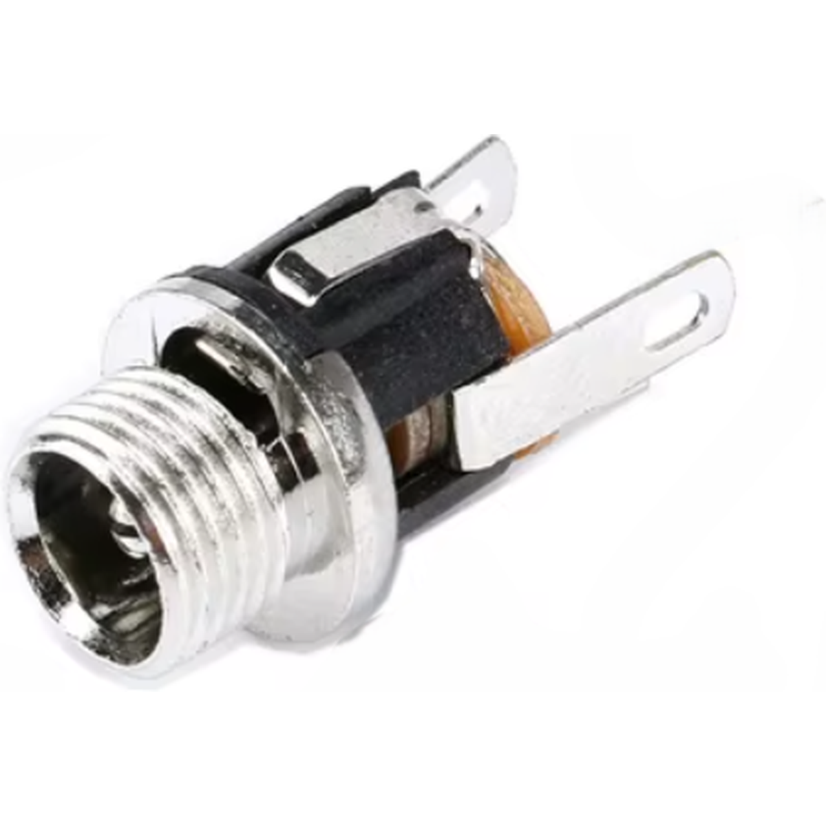 Conector jack DC hembra metalico 5.5 x 2.1 mm