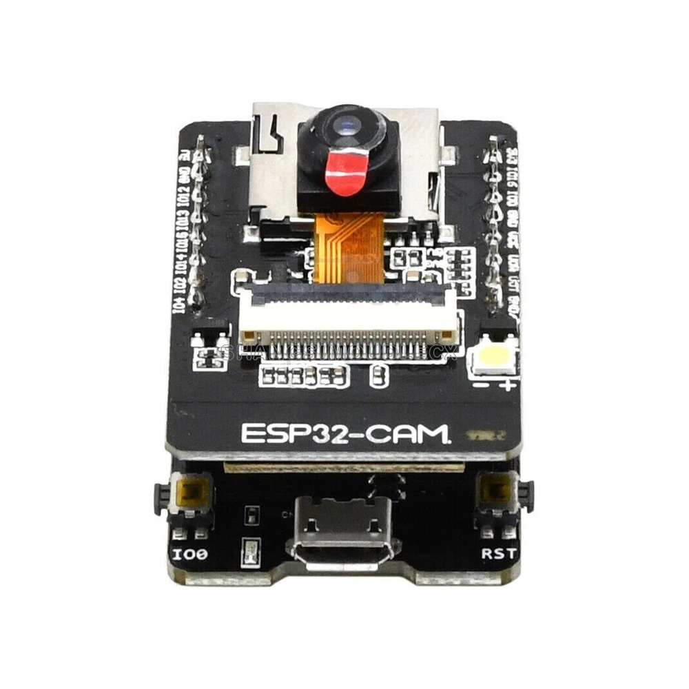 ESP32-CAM con placa base microUSB
