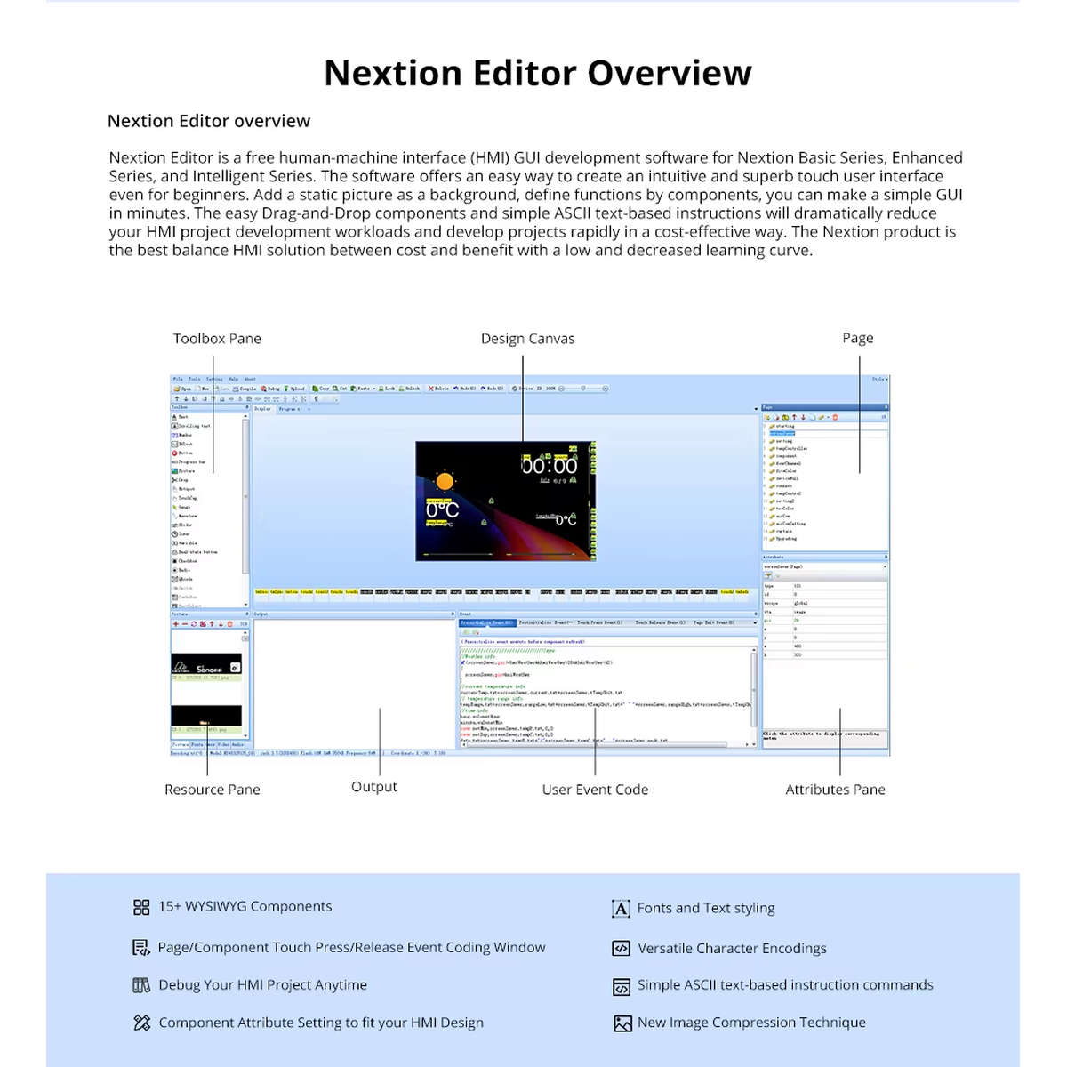 Pantalla Nextion NX4832F035 3.5 pulgadas